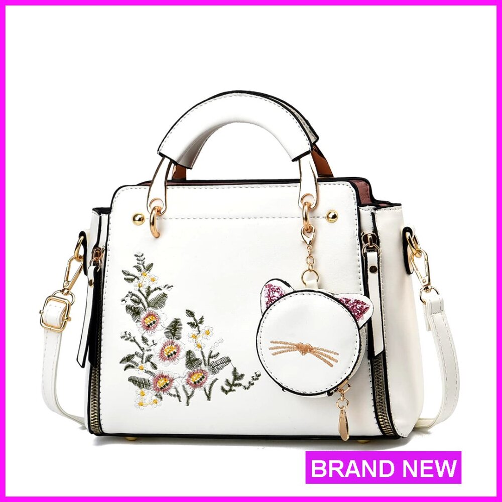 Mini Top Handle Satchel Crossbody Bag Pu Leather Chic Fashion Tote Purse